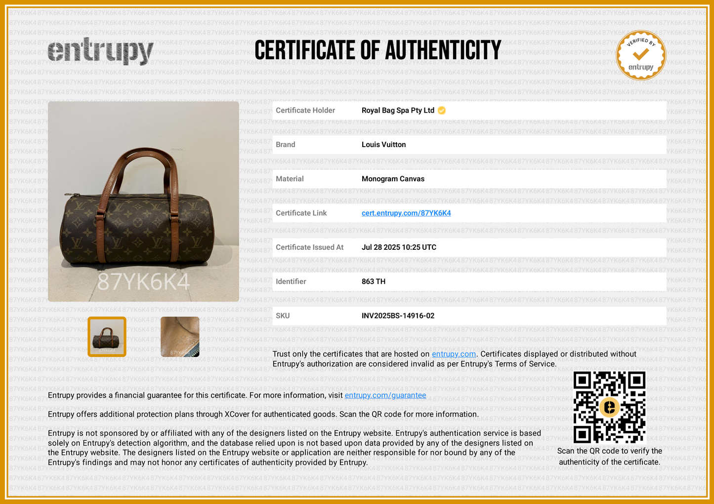 Louis Vuitton Papillon 01