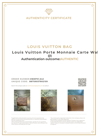 Louis Vuitton Porte Monnaie Carte Wallet 01