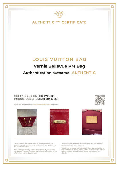 Louis Vuitton Vernis Bellevue PM Bag