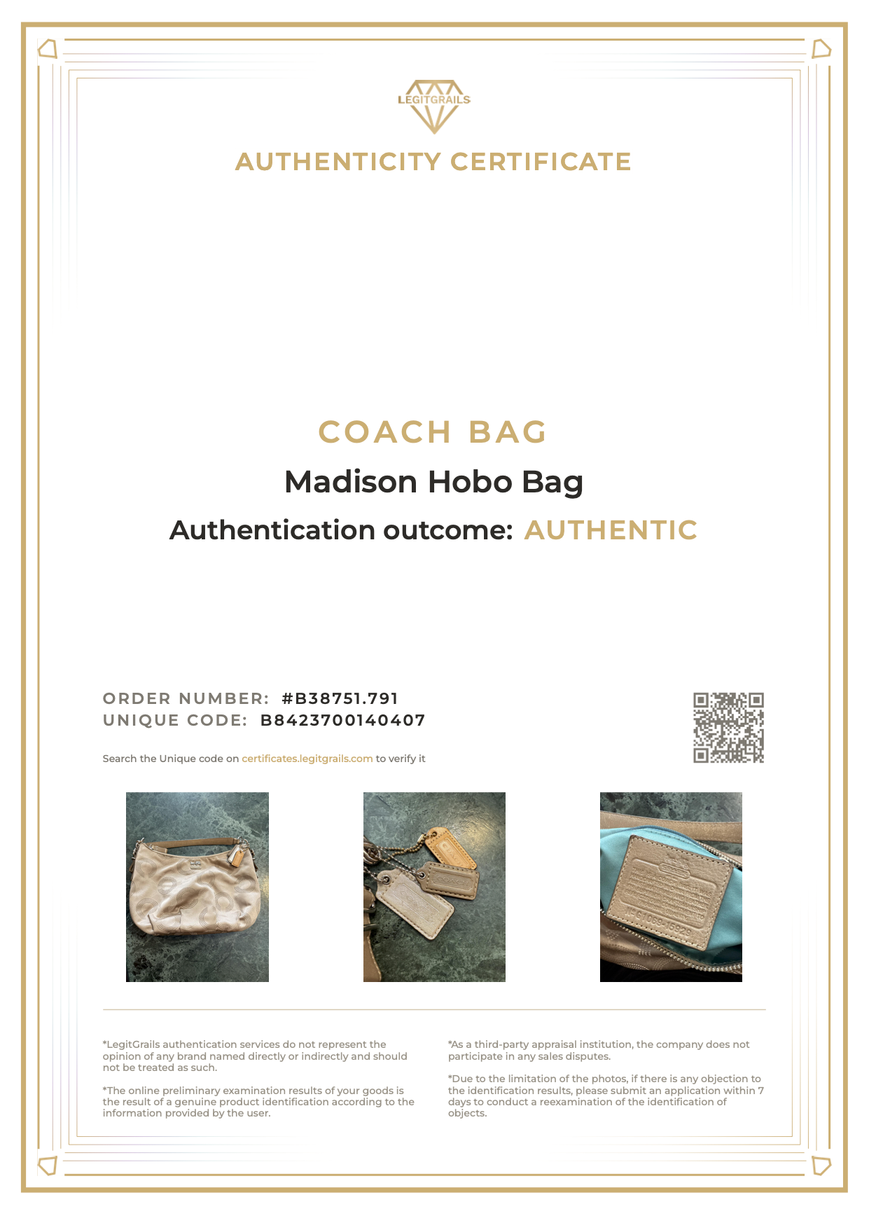 (PRE-ORDER) Coach Madison Hobo Bag