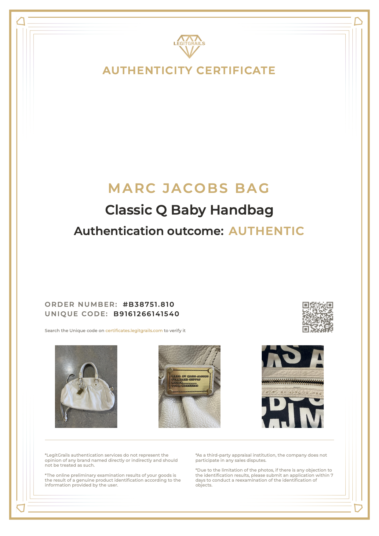 Marc Jacobs Classic Q Baby Handbag