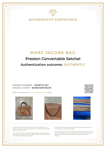 Marc Jacobs Preston Convertable Satchel