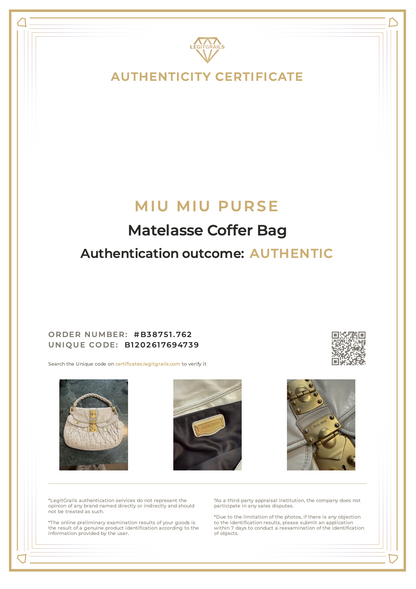 Miu Miu Matelasse Coffer