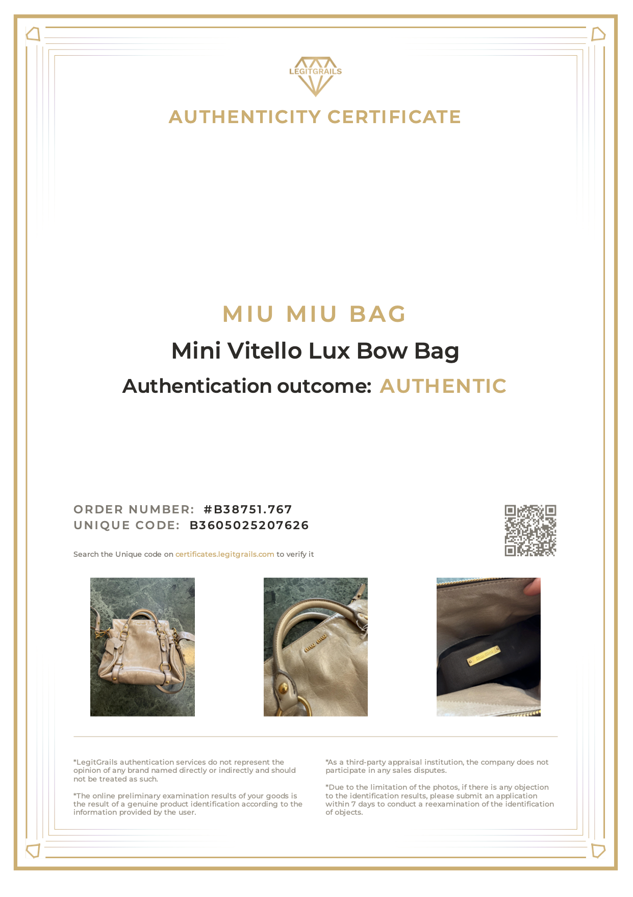 Miu Miu Mini Vitello Lux Bow Bag Sage