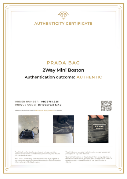 Prada 2Way Mini Boston