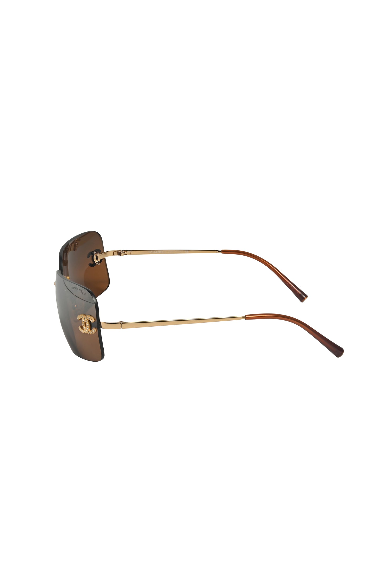Chanel 4017-D Crystal CC Logo Sunglasses