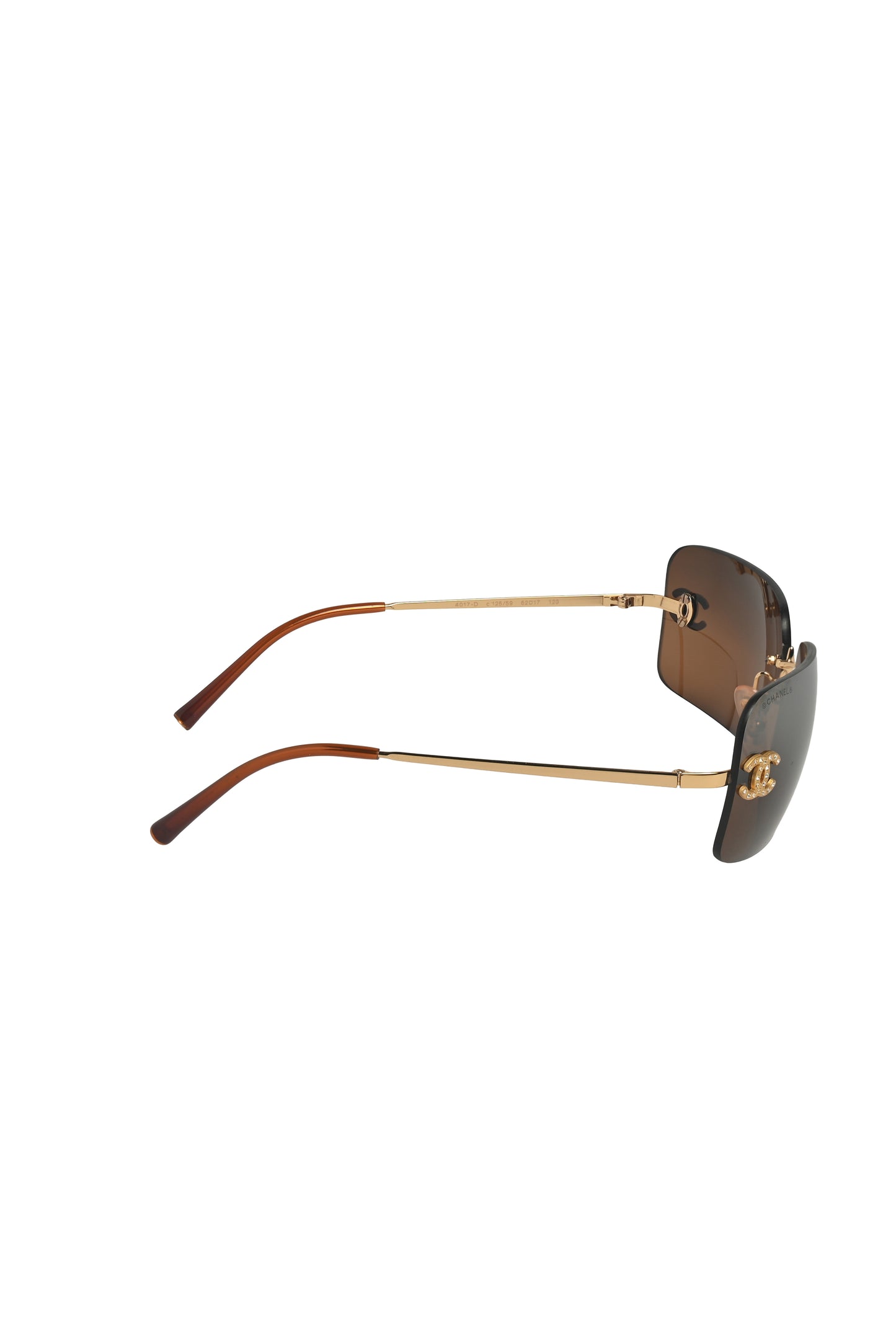 Chanel 4017-D Crystal CC Logo Sunglasses