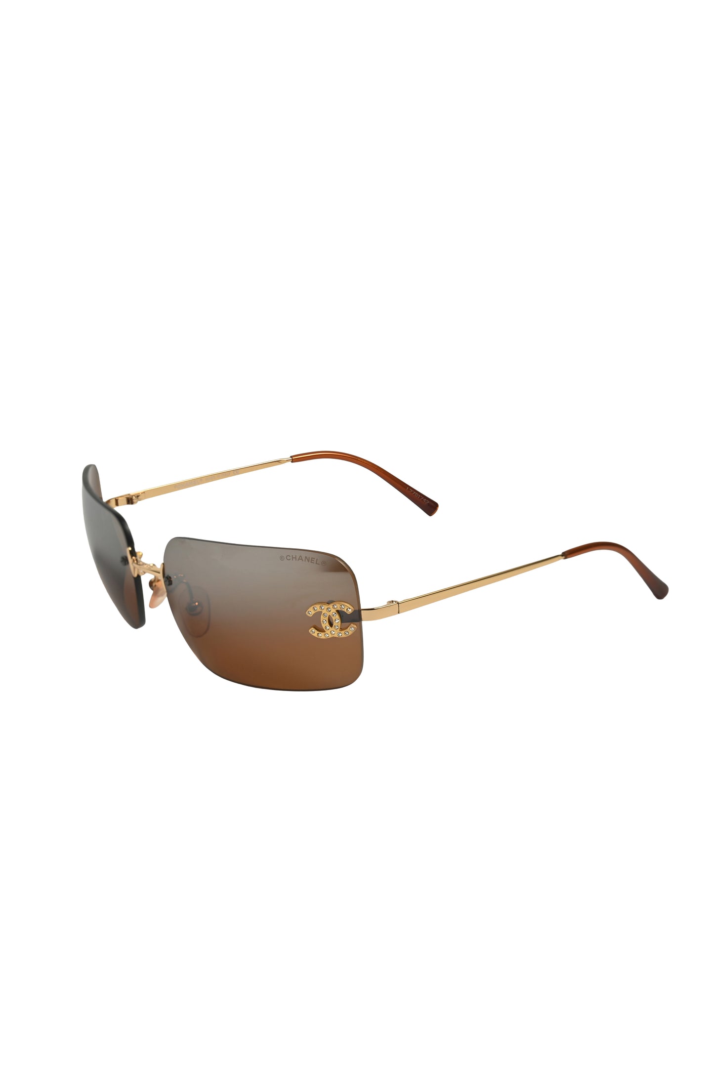 Chanel 4017-D Crystal CC Logo Sunglasses