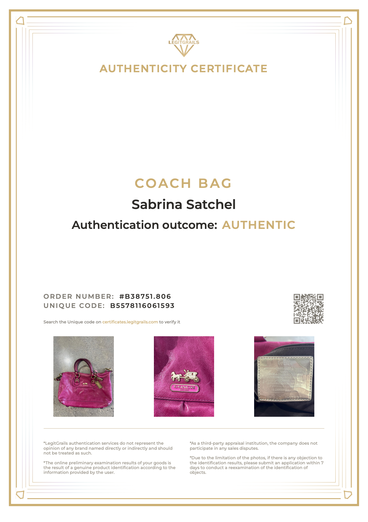 Coach Sabrina Satchel