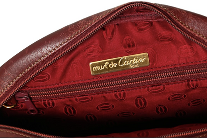 Cartier Burgundy Leather Must De Cartier Crossbody Bag