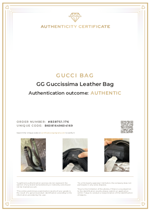 Gucci GG Guccissima Satchel Leather Bag