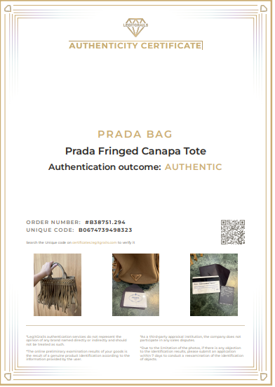 Prada Fringed Canapa