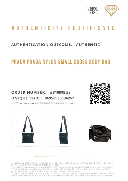 Prada Nylon Small Cross Body Bag