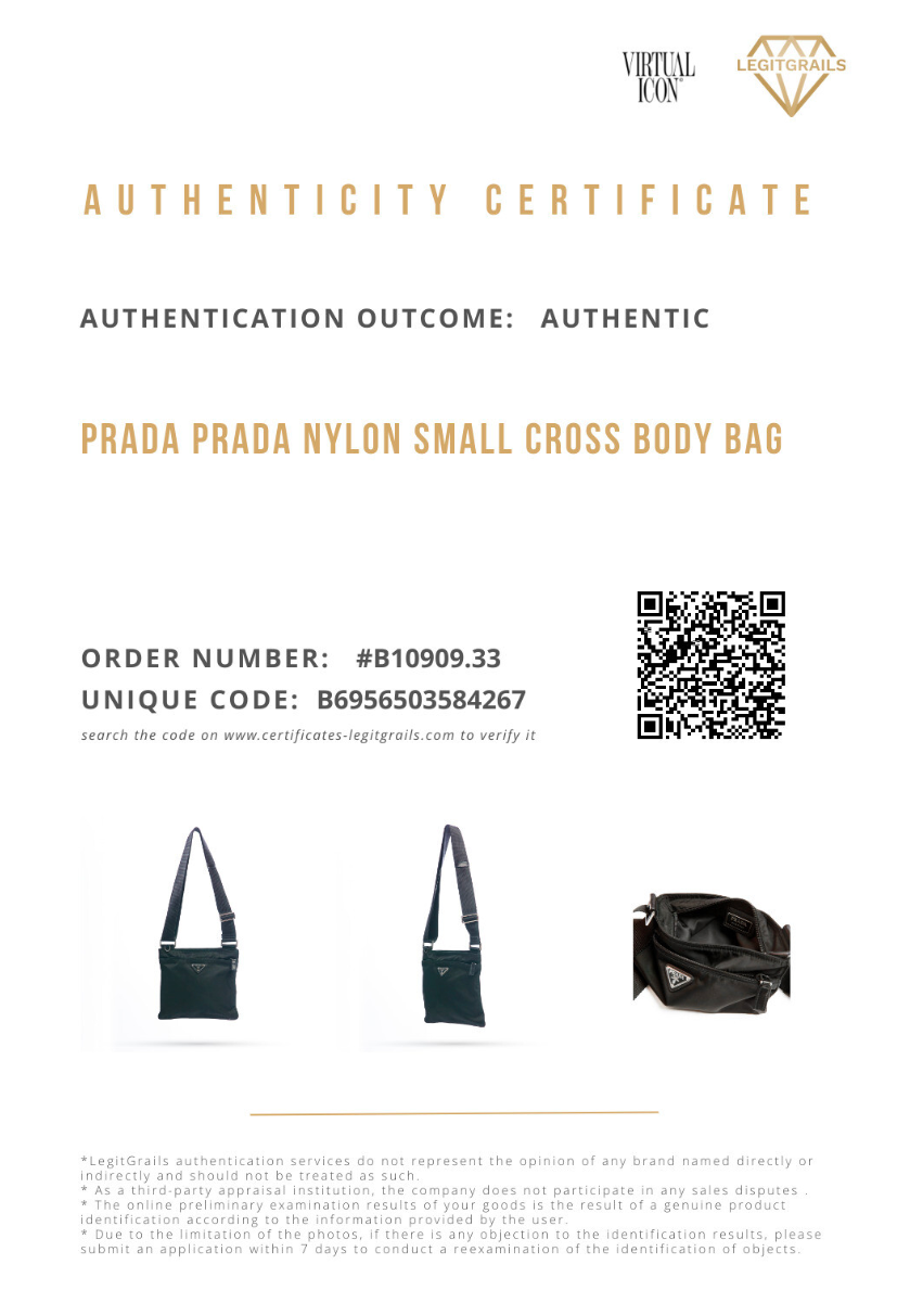 Prada Black Tessuto Crossbody Bag