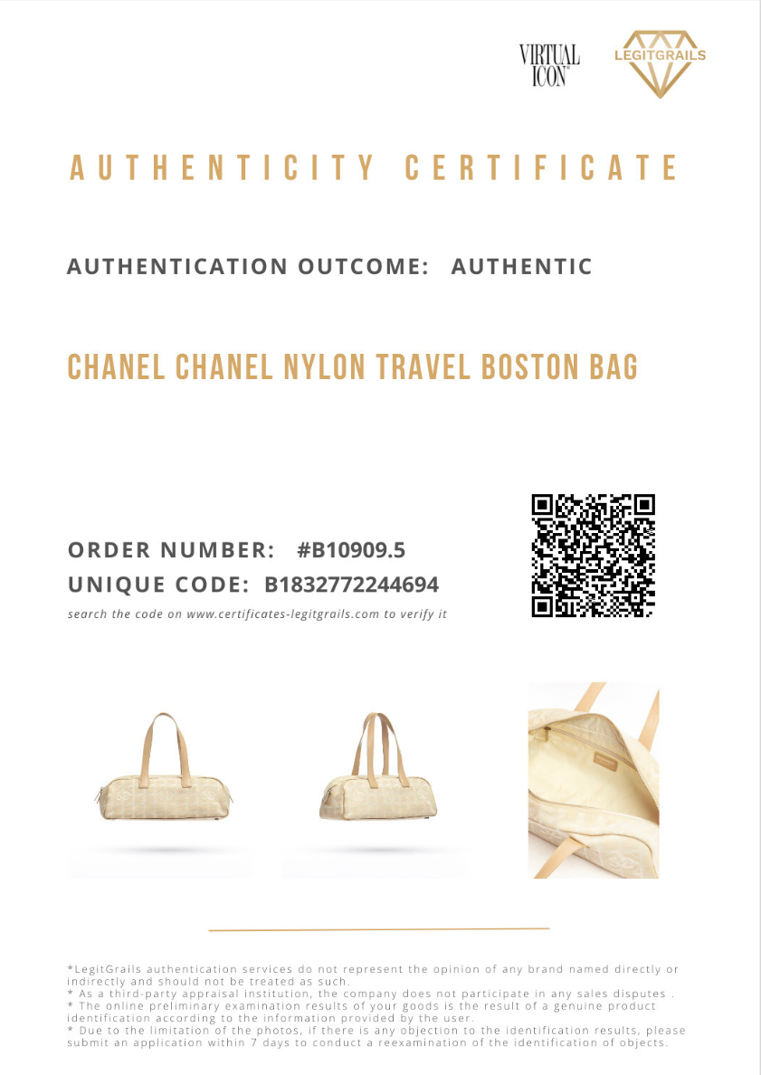 Chanel Nylon Travel Boston Bag