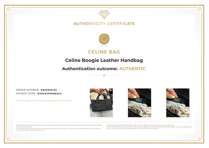 Celine Boogie Leather Handbag