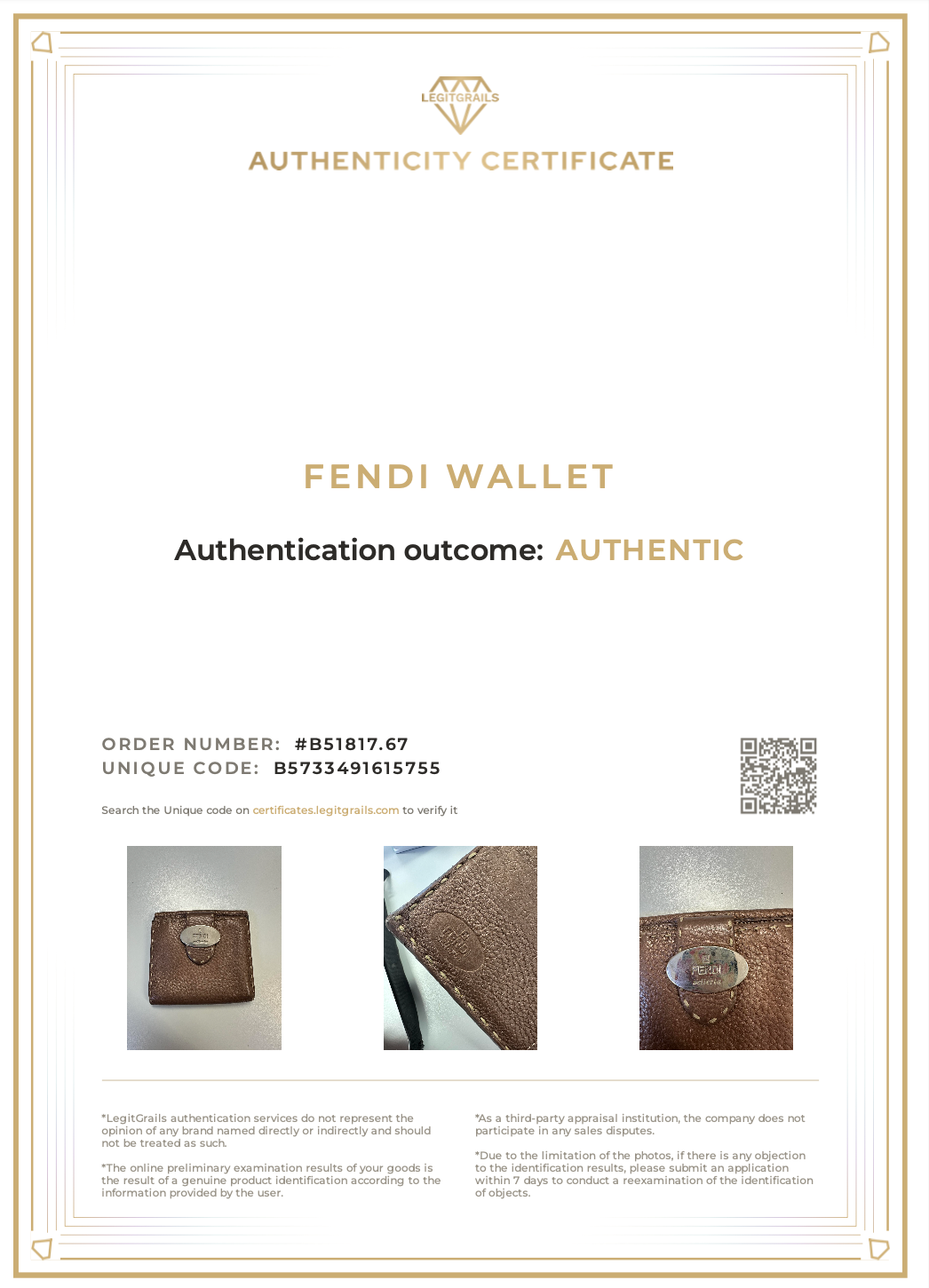 Fendi Bifold Wallet