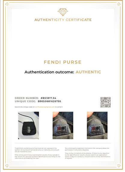 Fendi Zucca Pattern FF Crossbody Bag