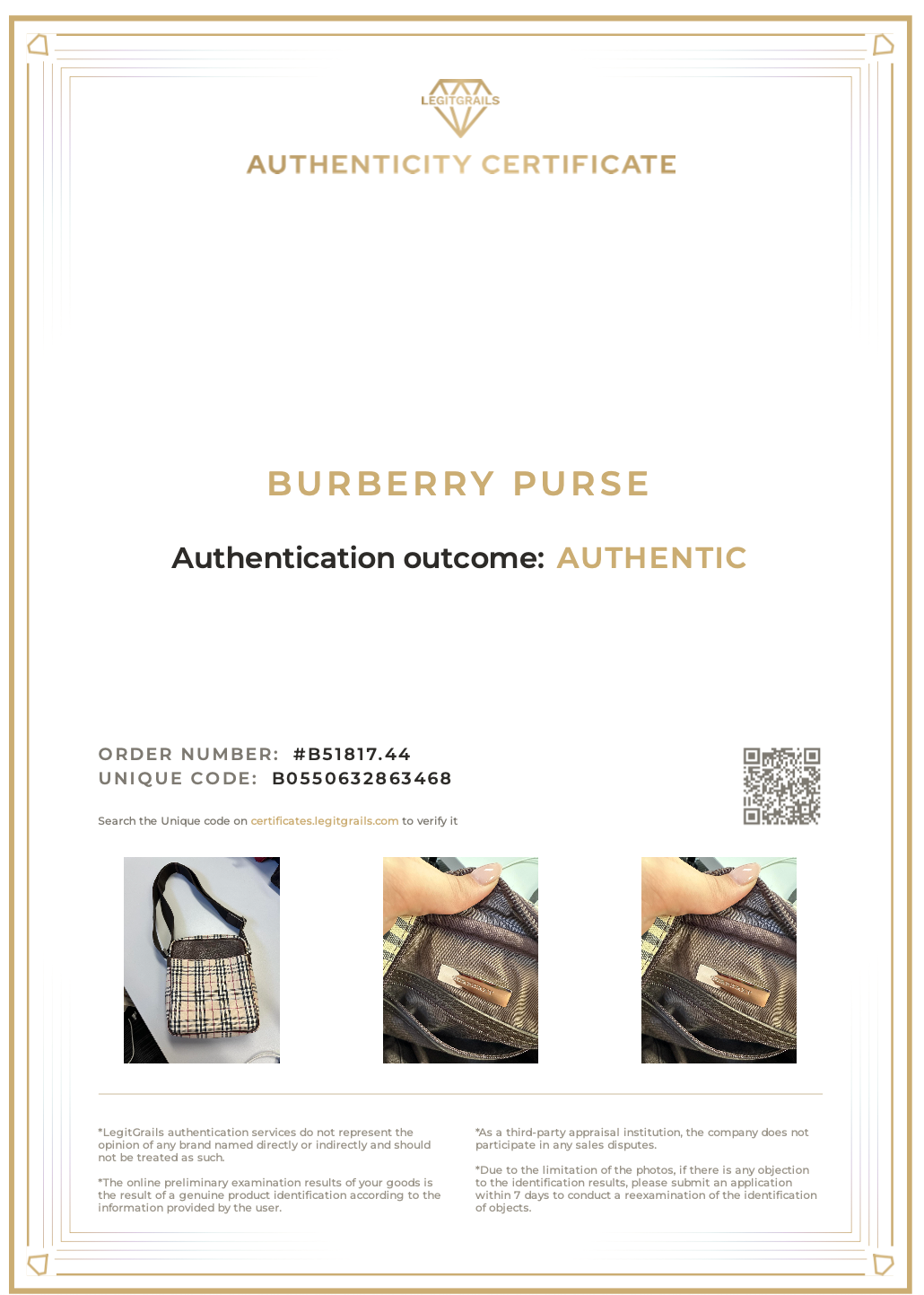 Burberry Beige House Check Crossbody Bag