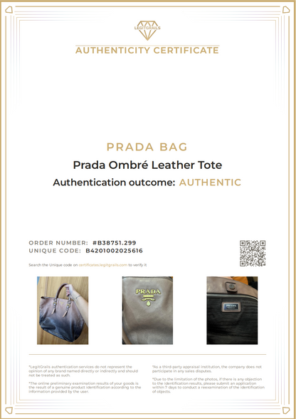 Prada Ombre Leather Tote