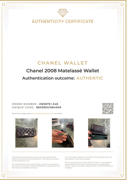 Chanel 2008 Matelasse Wallet
