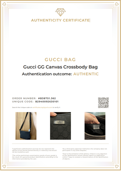 Gucci GG Logo Adjustable Crossbody and Shoulder Bag