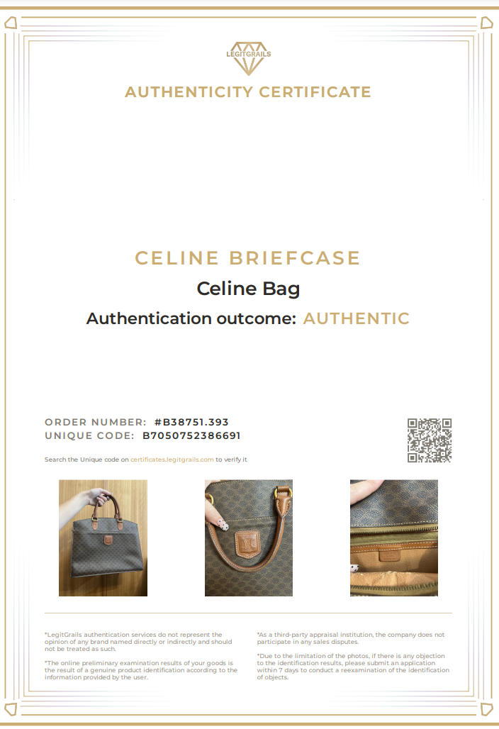 Celine Macdam Brown Handbag