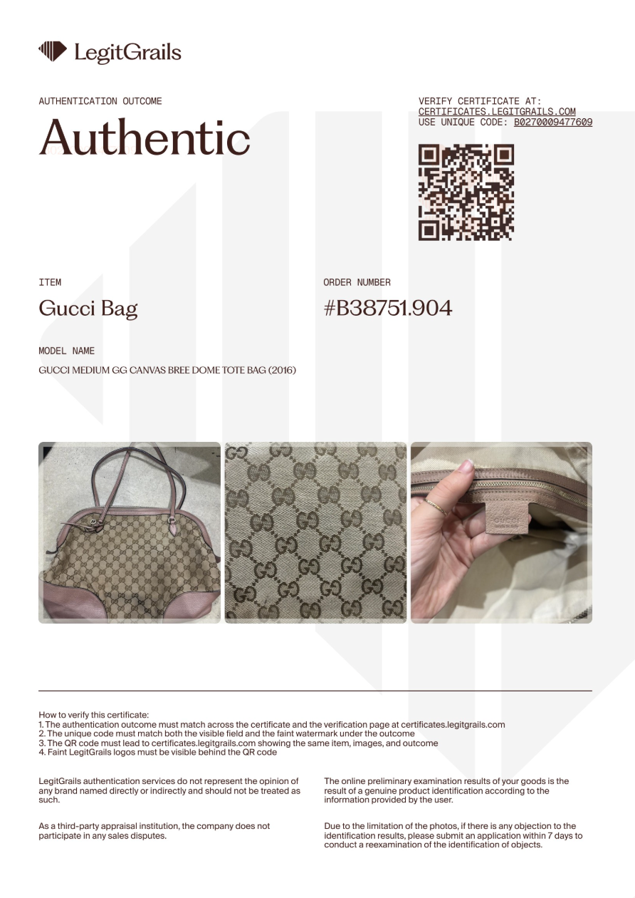 Gucci GG Canvas Bree Dome Tote Bag