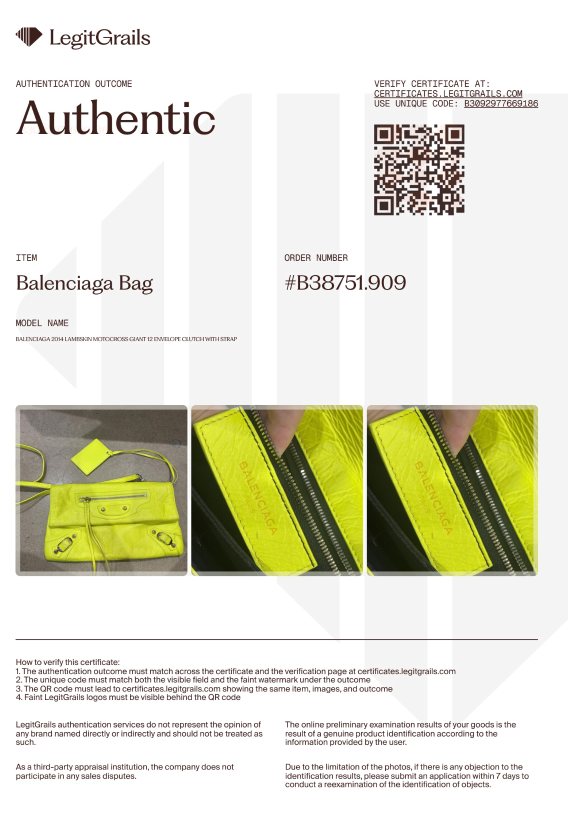 Balenciaga Motocross Giant Envelope Clutch