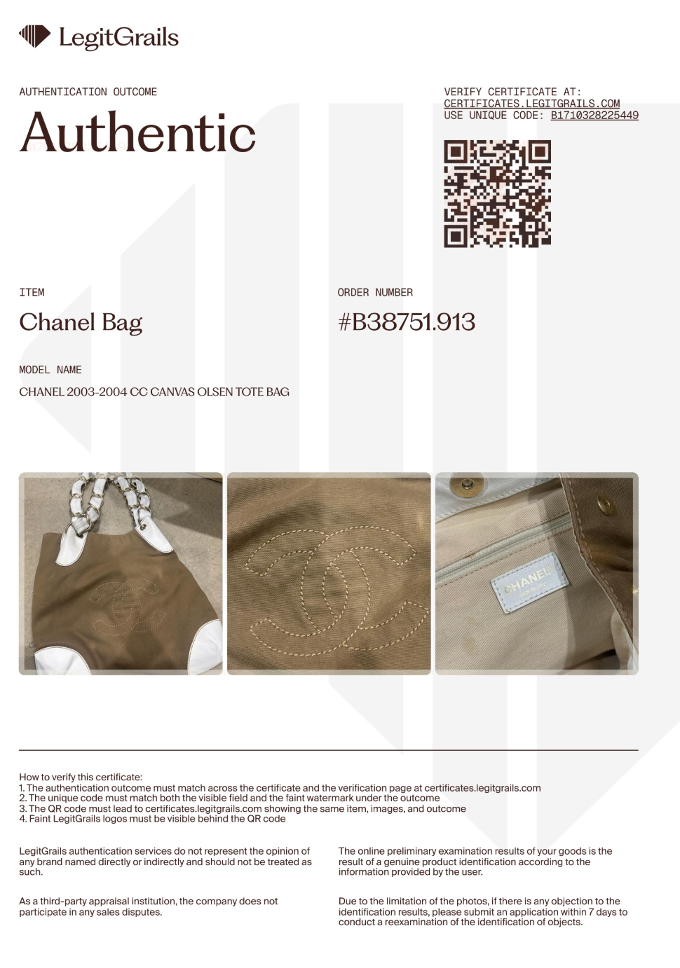 Chanel CC Canvas Olsen Tote