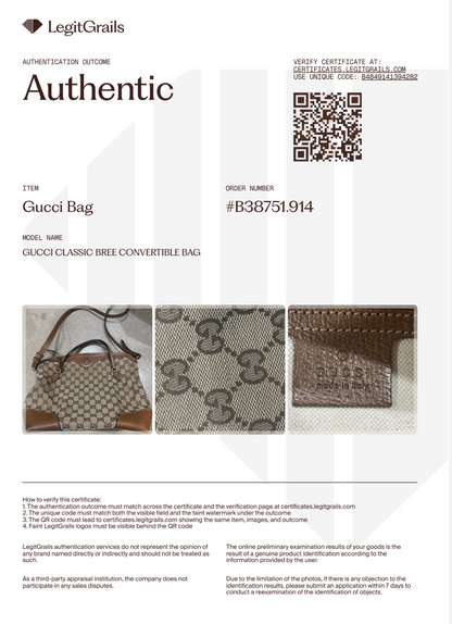 Gucci Classic Bree Convertible Bag
