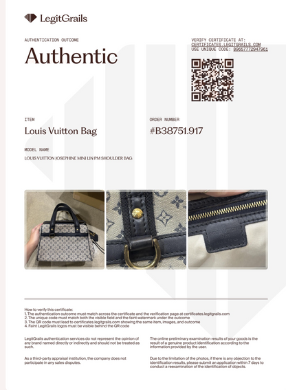 Louis Vuitton Josephine Mini Lin PM