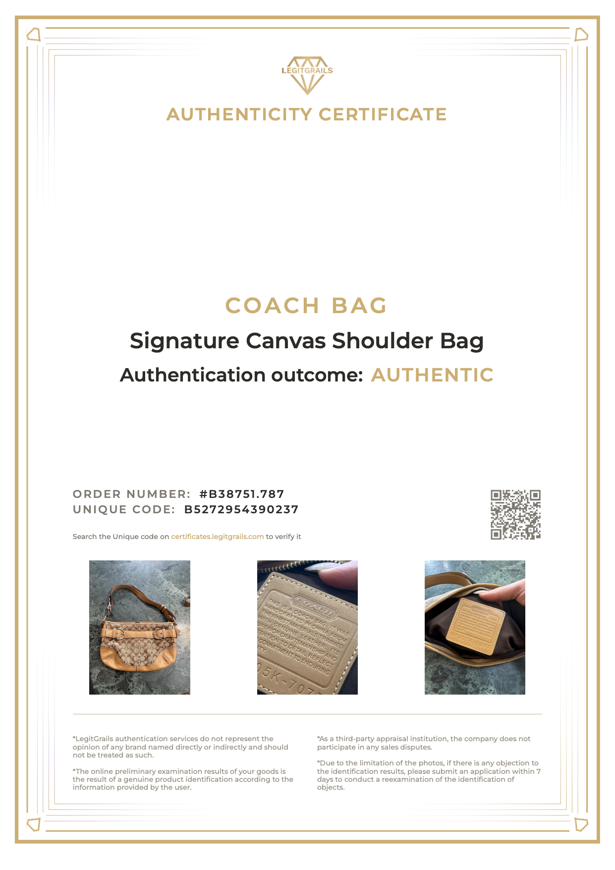 Coach Signature Canvas Shoulder Bag