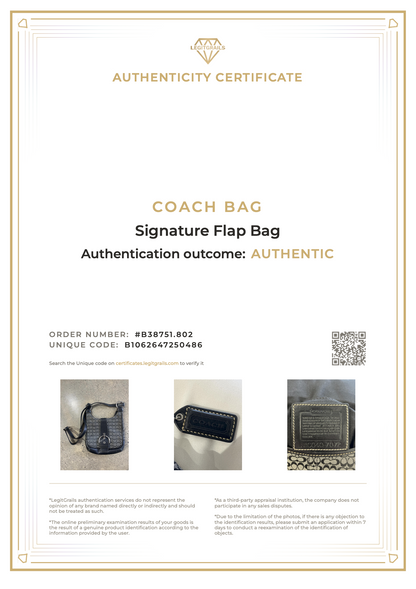 Coach Signature Flap Bag