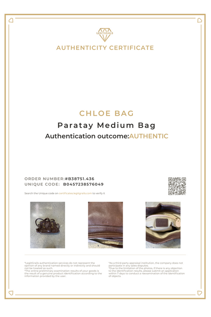 Chloe Brown Paratay Medium Bag