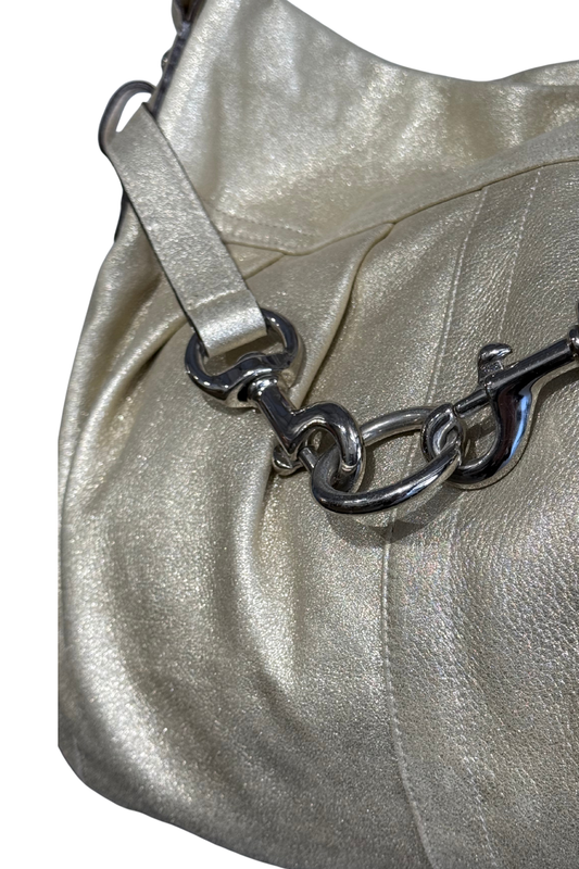 Coach Soft Metallic Hobo Bag