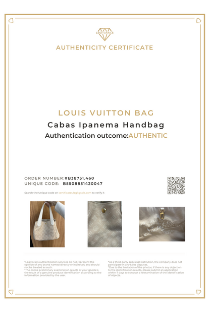 Louis Vuitton Cabas Ipanema Handbag