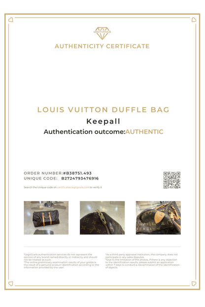 Louis Vuitton Keepall Monogram Bag 01