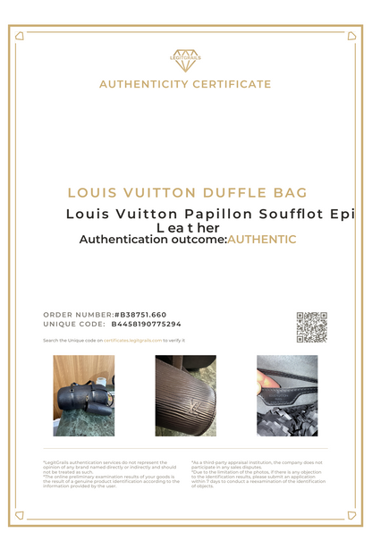 Louis Vuitton Papillon Soufflot Epi Leather