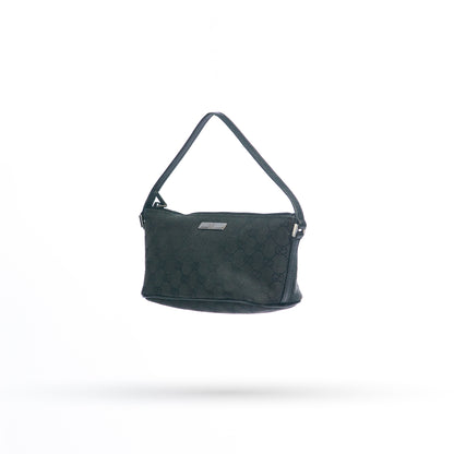 Gucci Black Monogram Mini Boat Pouchette