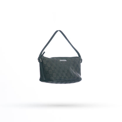 Gucci Black Monogram Mini Boat Pouchette
