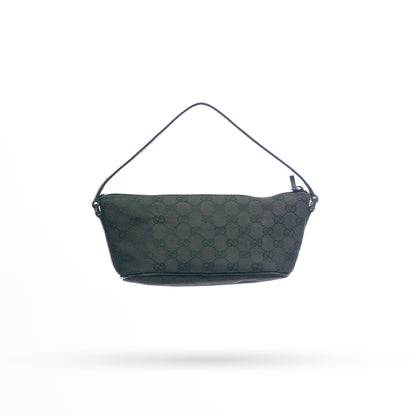 Gucci Black Monogram Mini Boat Pouchette