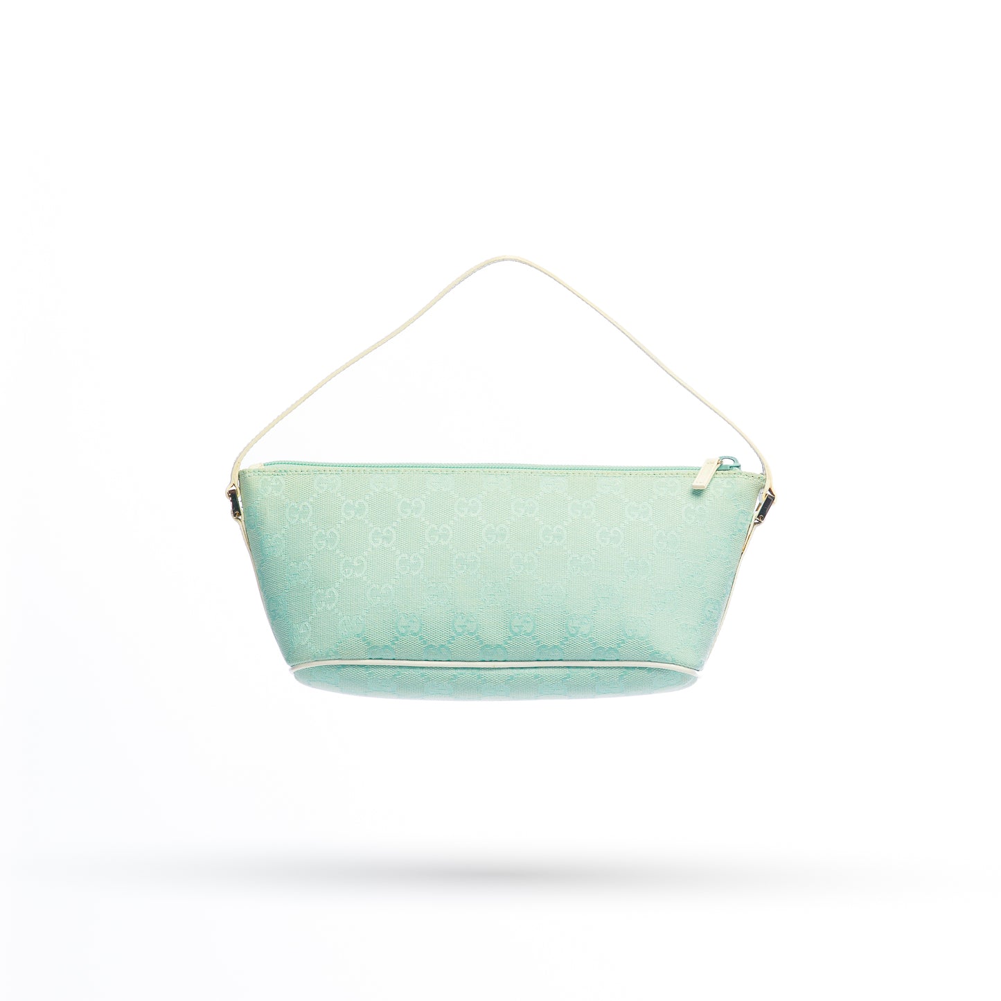 Gucci Light Blue Monogram Mini Boat Pouchette