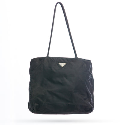 Prada Black Nylon Tessuto City Tote