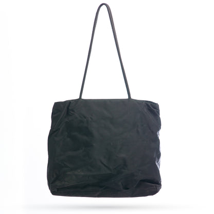 Prada Black Nylon Tessuto City Tote