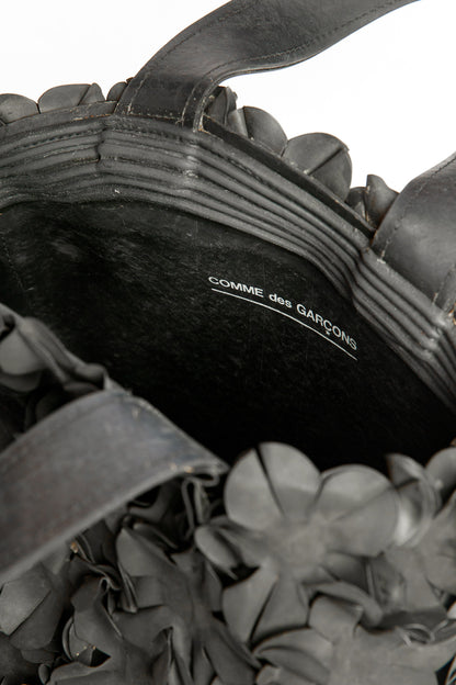 Commes Des Garçons Floral Rubber Bucket Bag