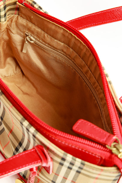 Burberry Mini Nova Check Shadow House Handbag