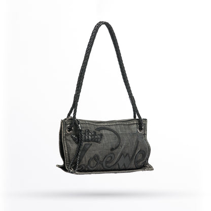 Loewe Crown Denim Wash Shoulder Bag