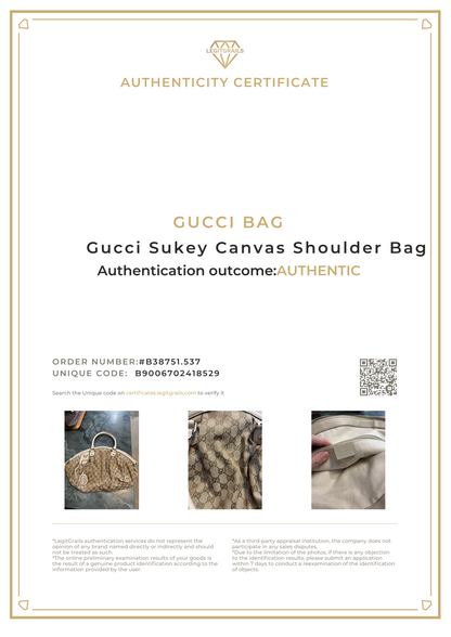 Gucci Sukey Canvas Shoulder Bag