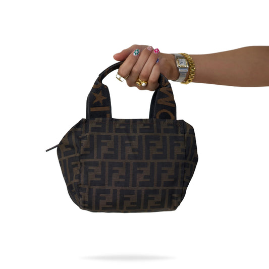 Fendi Zucca Pattern Vanity Mini Handbag